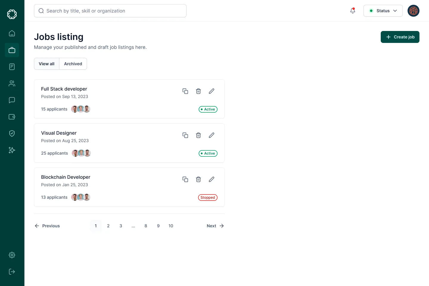 Socious Work job listing